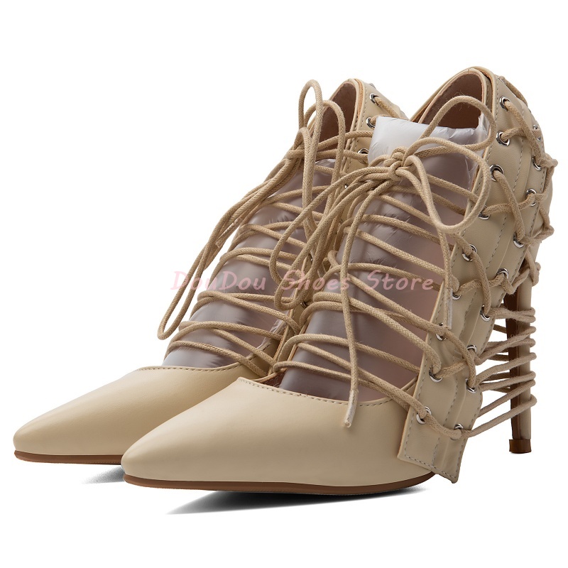 Sandalias beige con tiras cruz - Crossfit Ladies reseña y precio