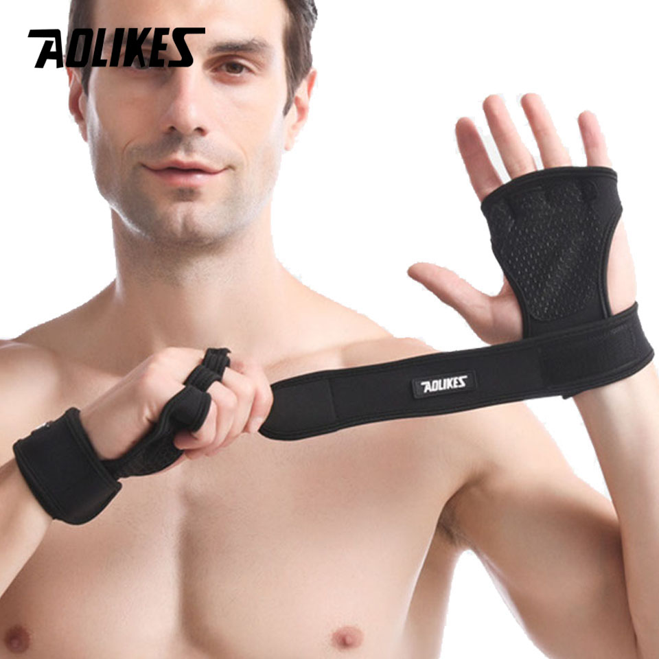 AOLIKES-guantes de levantamien - Crossfit Workout Gear reseña y precio