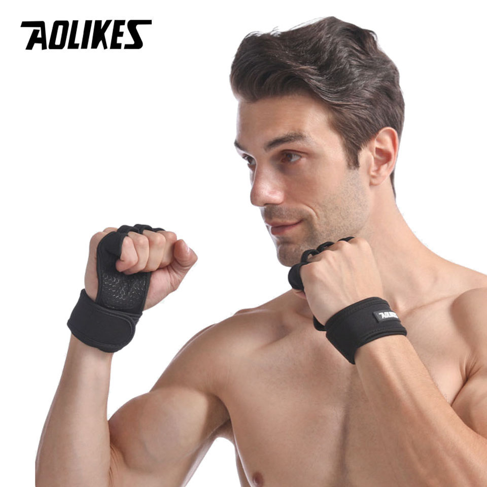 AOLIKES-guantes de levantamien - Crossfit Workout Gear reseña y precio