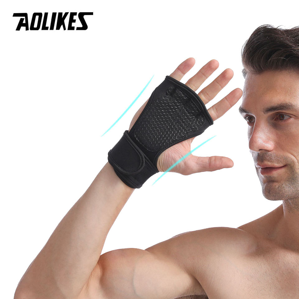 AOLIKES-guantes de levantamien - Crossfit Workout Gear reseña y precio