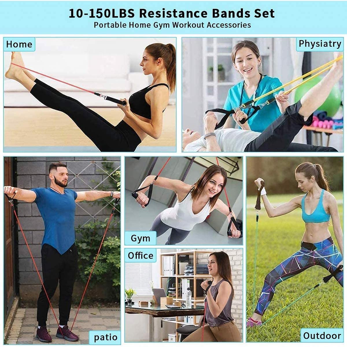 Bandas de resistencia para gim - Crossfit Workout Gear reseña y precio