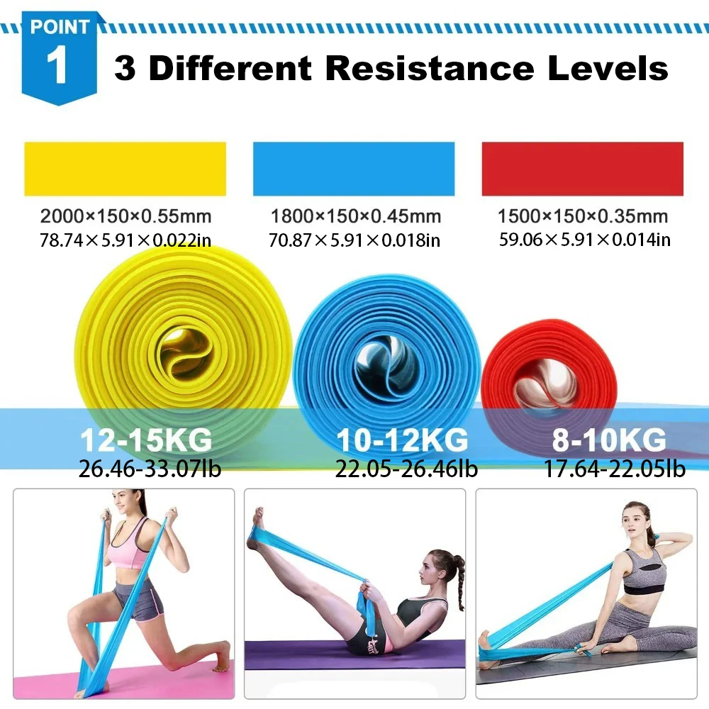 4 unids/set bandas elásticas d - Crossfit Workout Gear reseña y precio